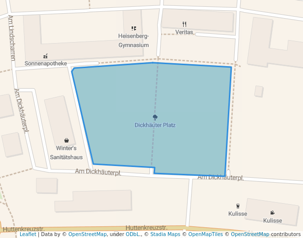 walking in Dickhäuter Platz map in Ettlingen