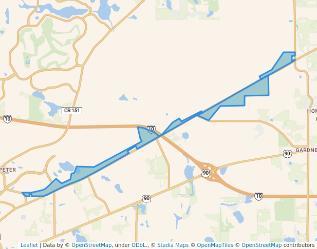 walking in Miccosukee Canopy Road Greenway map in Tallahassee