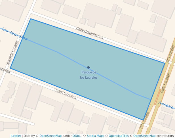 walking in Parque de los Laureles map in Tuxtla Gutiérrez