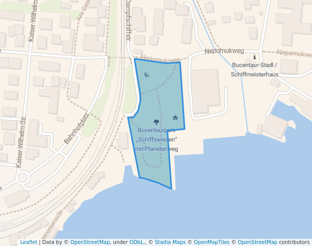 Bucentaurpark „Schiffswiesen“ mit Planetenweg