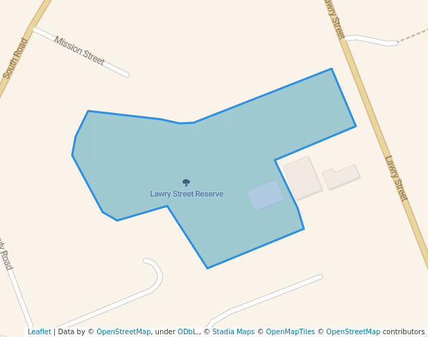 walking in Lawry Street Reserve map in New Plymouth