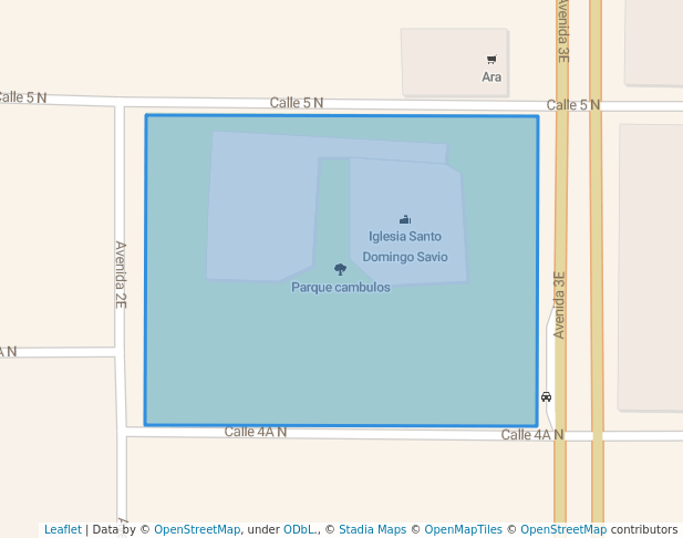 walking in Parque cambulos map in Cúcuta