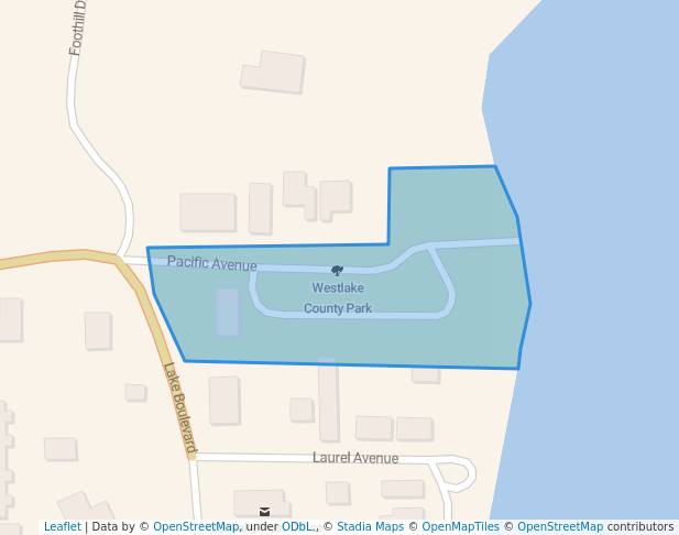 walking in Westlake County Park map in Dunes City