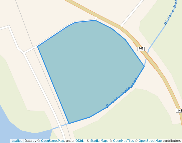 walking in Parc du Vieux-Moulin map in Windsor