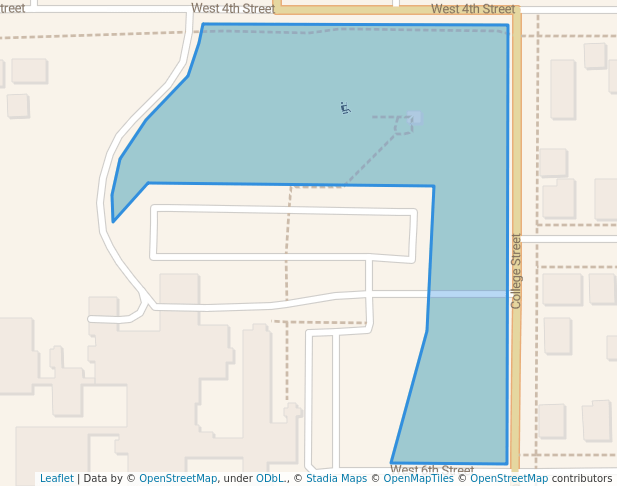 walking in Sartori Hospital Park map in Cedar Falls