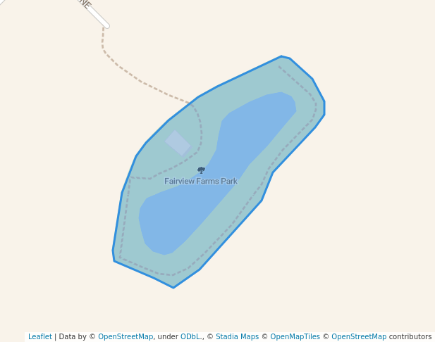 walking in Fairview Farms Park map in Sauk Rapids