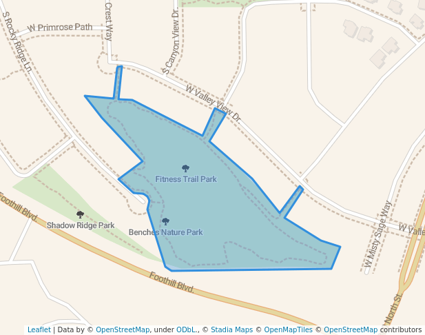 walking in Benches Nature Park map in Saratoga Springs