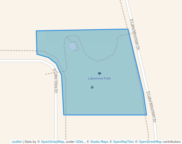 walking in Lakewood Park map in Saratoga Springs