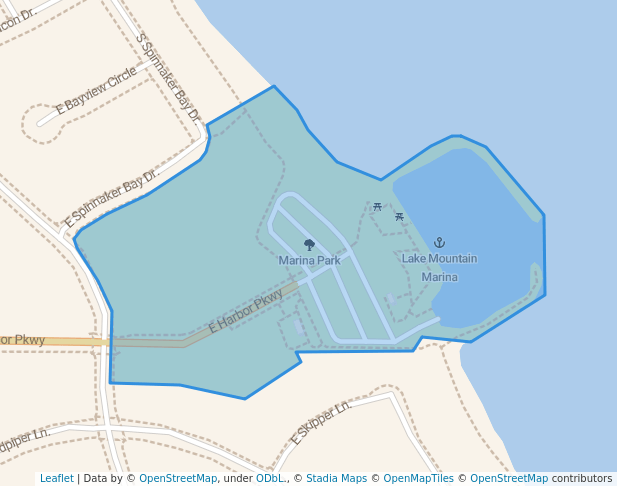 walking in Marina Park map in Saratoga Springs
