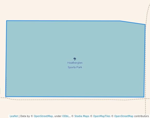 walking in Heatherglen Sports Park map in Spruce Grove