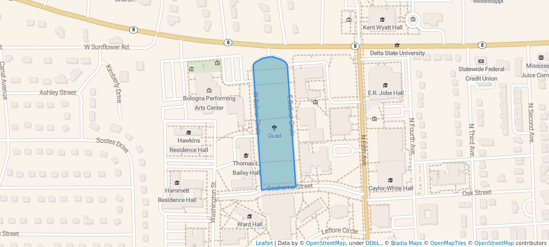 walking in Quad map in Cleveland