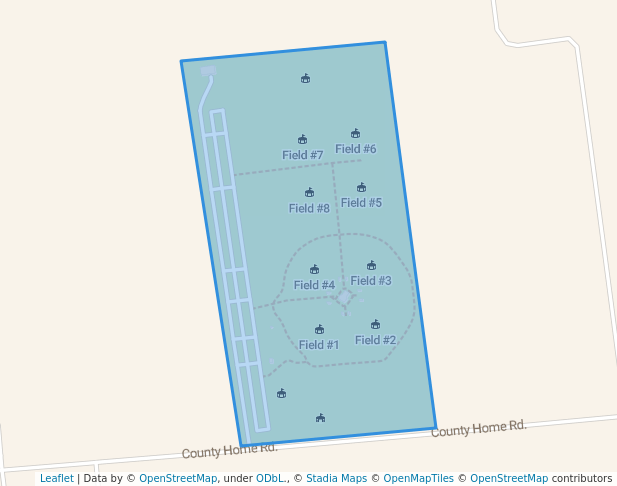 walking in Union County Sports Complex map in Marysville