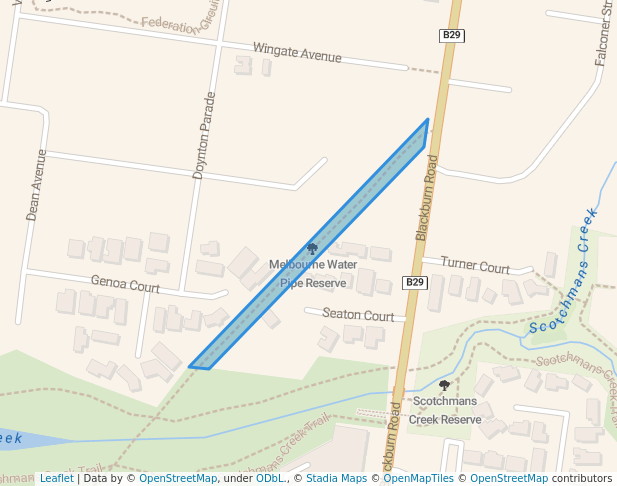 Melbourne Water Pipe Reserve