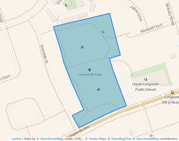 walking in Longworth Park map in Bowmanville