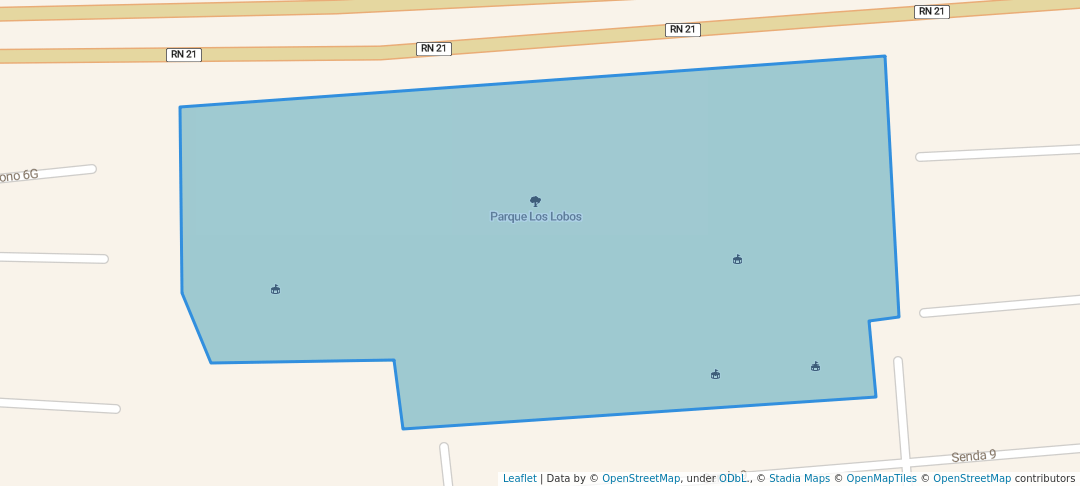 walking in Parque Los Lobos map in Santa Tecla