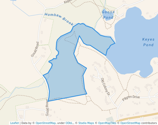 walking in Picking Conservation Land East map in Westford