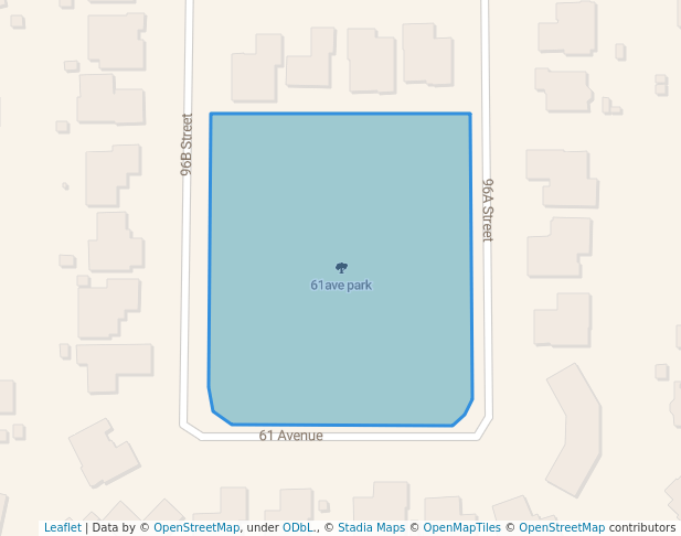 walking in 61ave park map in Grande Prairie