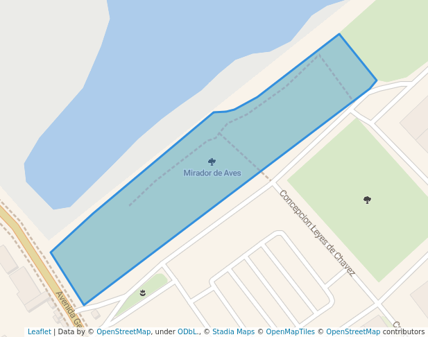 walking in Mirador de Aves map in Asunción