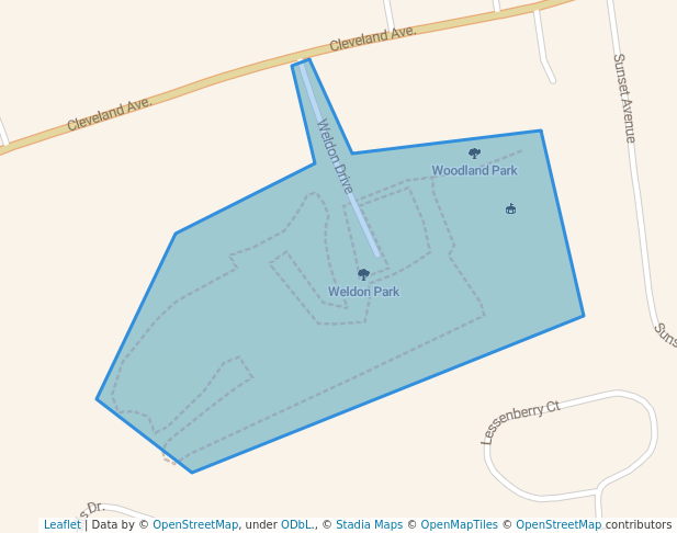 walking in Weldon Park map in Glasgow