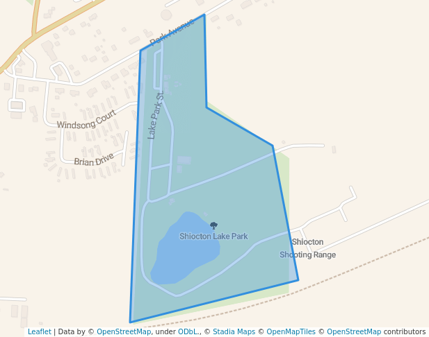 walking in Shiocton Lake Park map in Shiocton