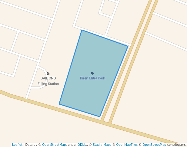 walking in Biren Mitra Park map in Cuttack