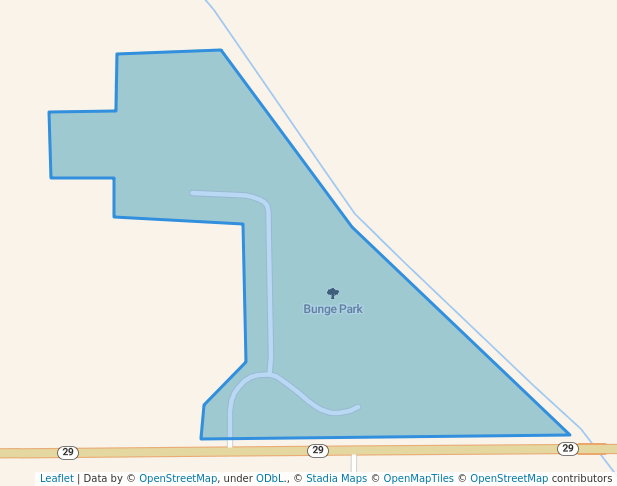 walking in Bunge Park map in Celina