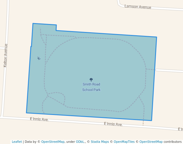 Smith Road School Park in Columbus | Map and Routes