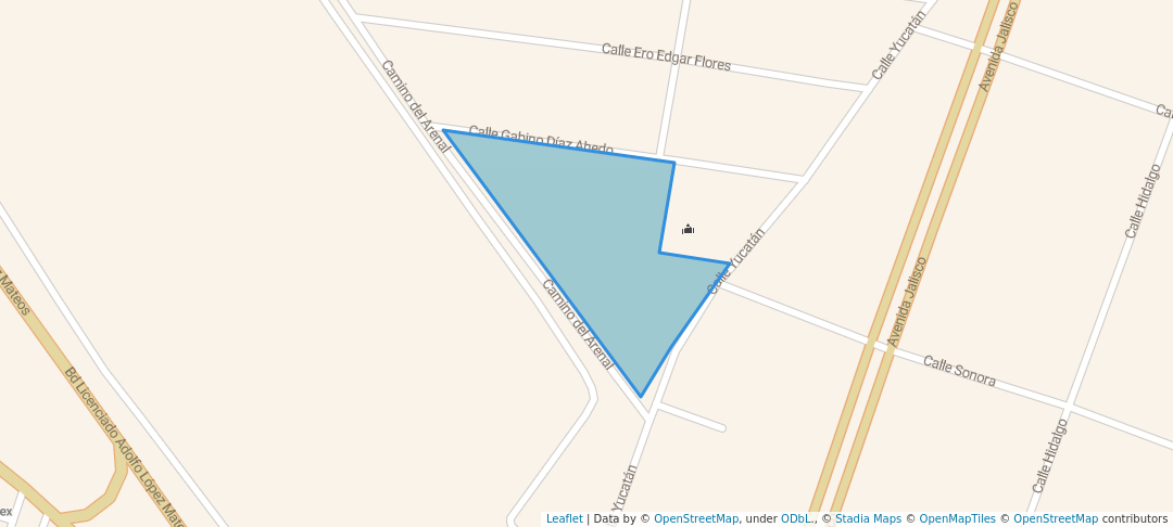 walking in Parque Asuncion Avalos map in Ciudad Madero