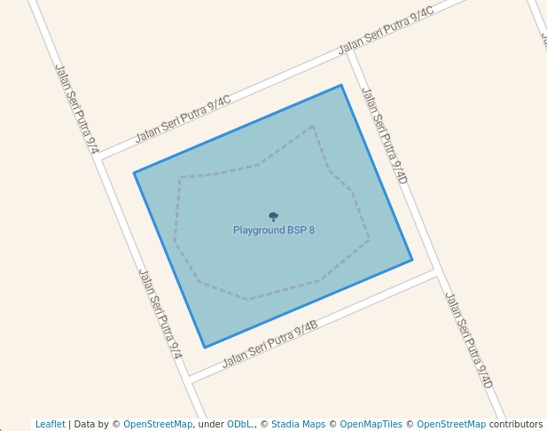 walking in Playground BSP 8 map in Kajang