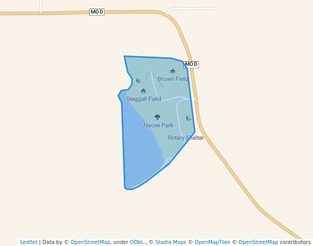 walking in Jaycee Park map in Lancaster