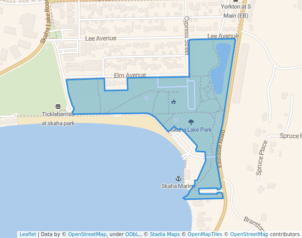 walking in Skaha Lake Park map in Penticton