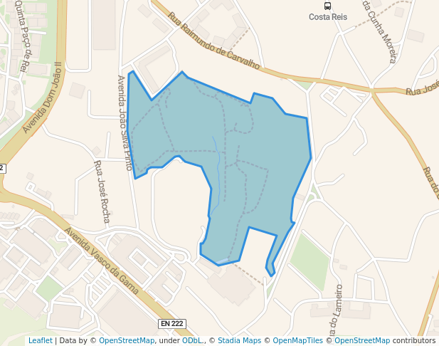 walking in Parque da Lavandeira map in Vila Nova de Gaia