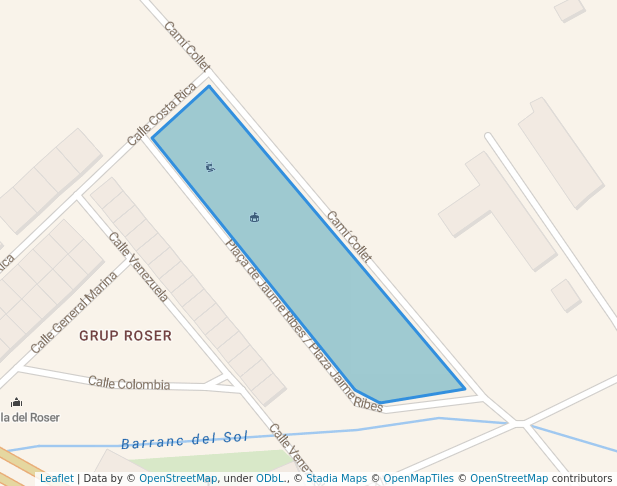 walking in Plaza Jaime Ribes map in Castellón de la Plana