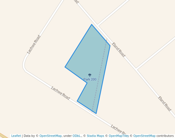 walking in Park 200 map in Kempton Park