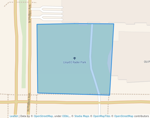 Lloyd E Rader Park in Oklahoma City | Map and Routes