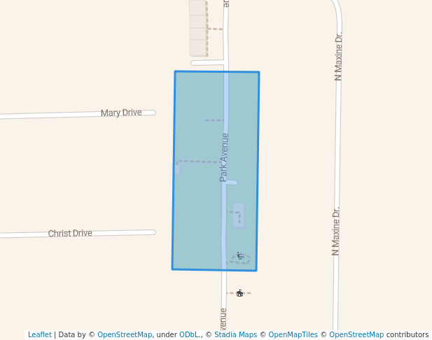 walking in Melching Park map in Ossian