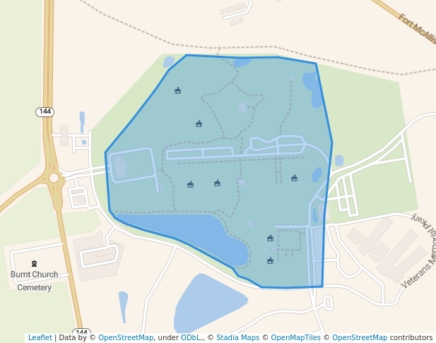 walking in DeVaul Henderson Recreational Park map in Richmond Hill