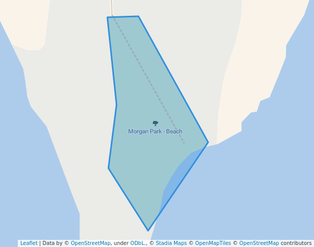 walking in Morgan Park - Beach map in Georgetown