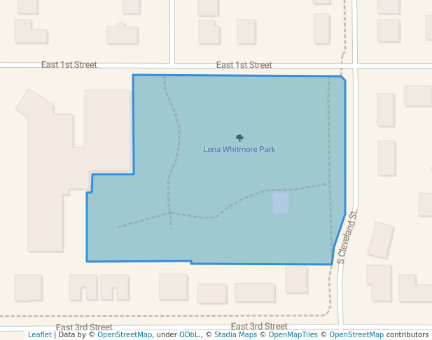 walking in Lena Whitmore Park map in Moscow