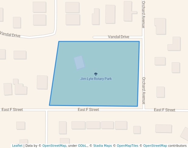 walking in Jim Lyle Rotary Park map in Moscow