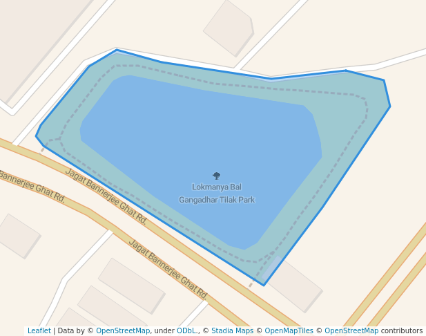 walking in Lokmanya Bal Gangadhar Tilak Park map in Howrah