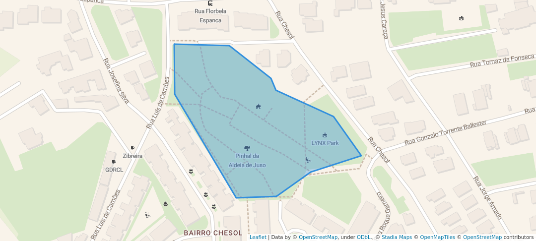 walking in Parque da Aldeia de Juso map in Aldeia de Juzo