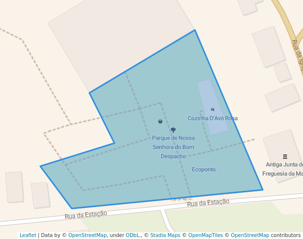 walking in Parque de Nossa Senhora do Bom Despacho map in Maia