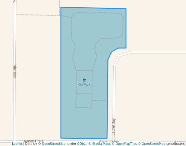 walking in Kin Park map in Oakbank