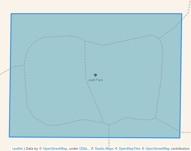 walking in Jodi Park map in Oakbank