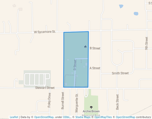 walking in Bradshaw Park map in Carmi