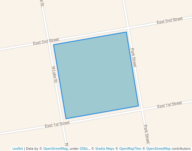 walking in Sherburn City Park map in Sherburn