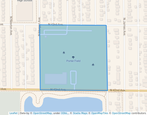 Porter Field in Minneapolis | Map and Routes