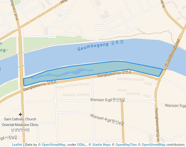 Yeongcheon riverside park