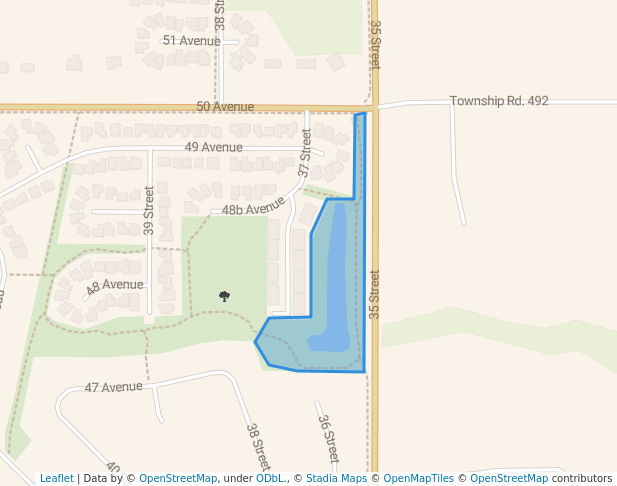 walking in Aspenview Park map in Drayton Valley